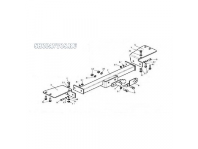 Фаркоп на Lexus LX 470 SUV 1998-2007гг. от Leader Plus Фаркоп на Lexus LX 470 SUV 1998-2007гг.